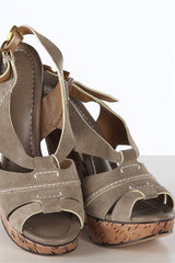 Sandaletten in Taupe