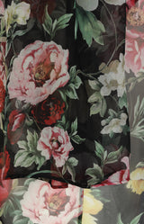 Transparente Bluse mit Blumenmuster