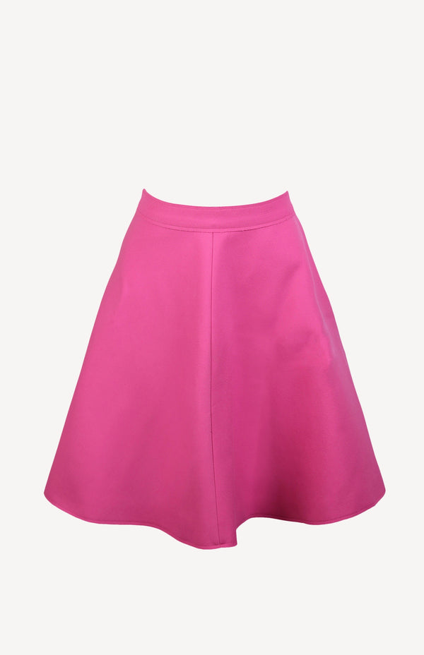Plate skirt in pink
