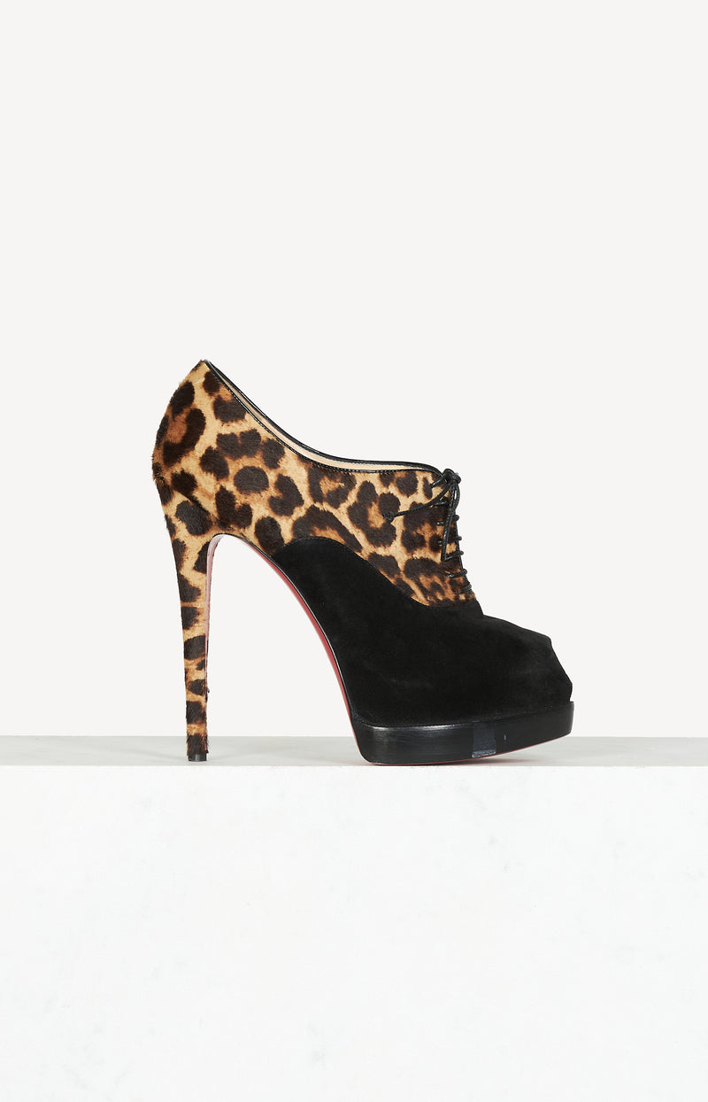 Peep Toes in Schwarz/Beige