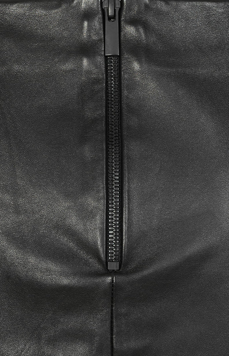 Leather skirt Santa Fe in black