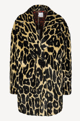 Faux fur leo short coat