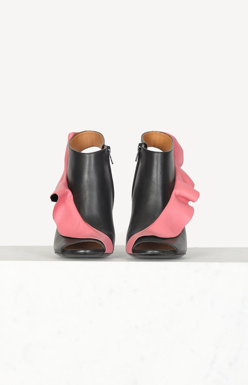 High heels in black / pink