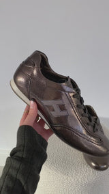 Sneaker Olympia in brown / metallic