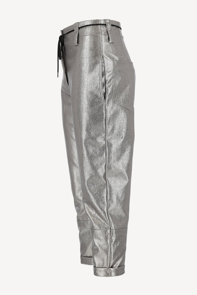 Pants in silver